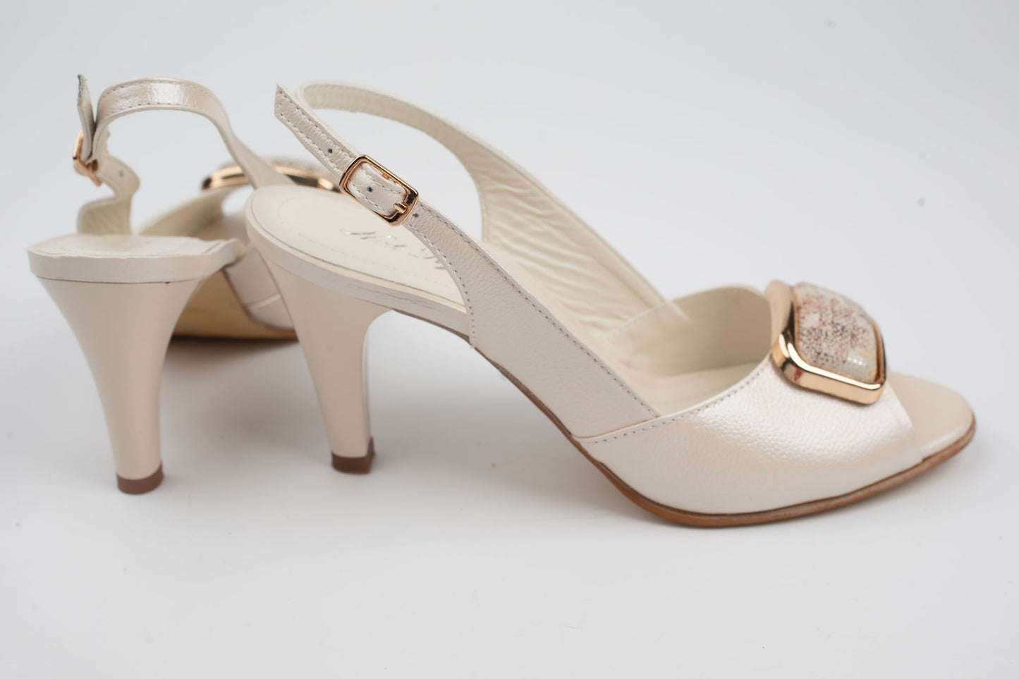 Sandale damă piele naturală NIST 693 Crem