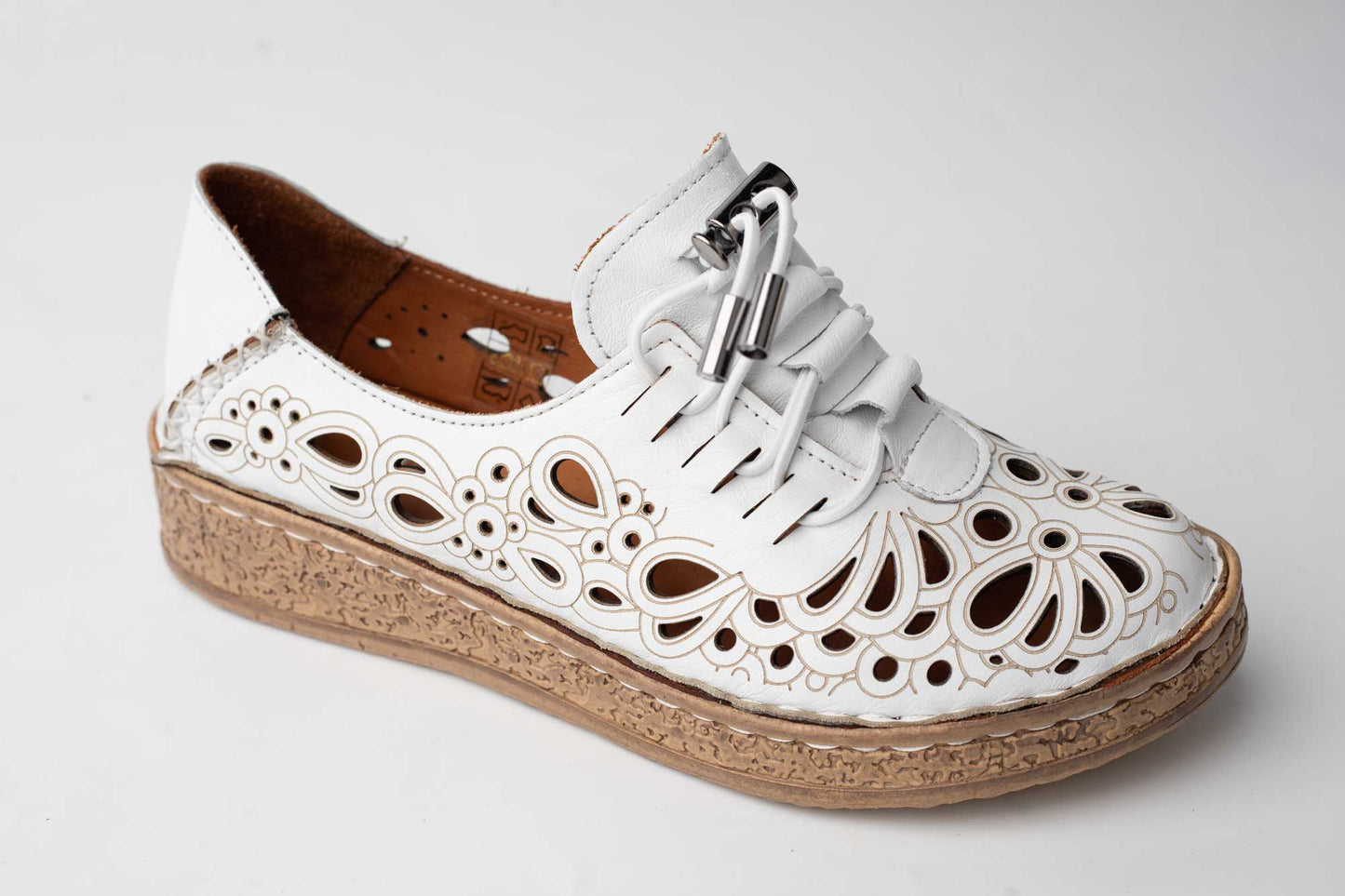 Women's genuine leather shoes DOGATI 7154 White