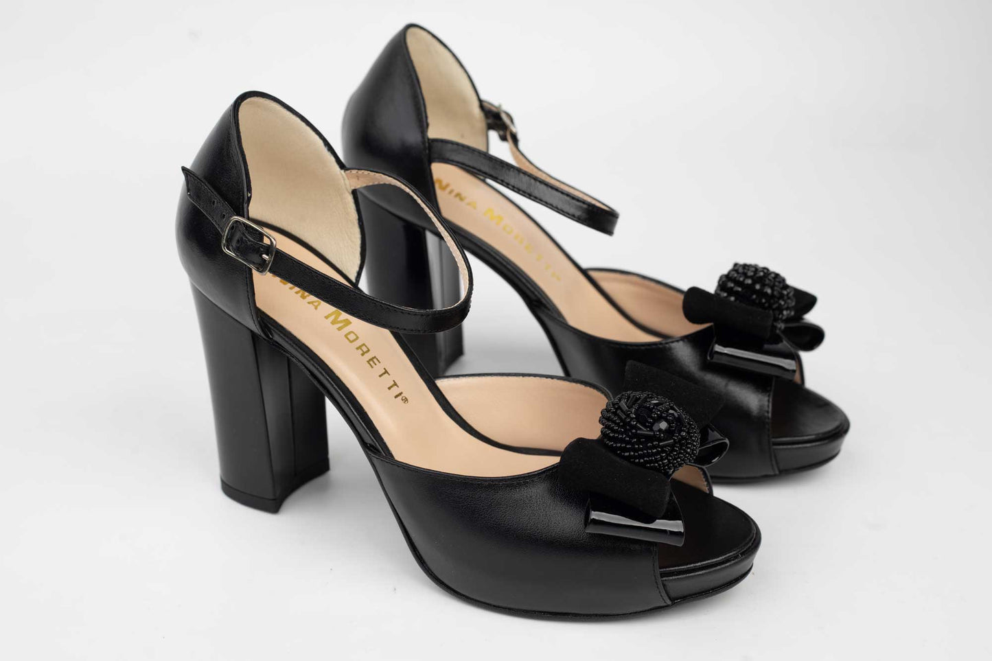 Women's sandals natural leather NINA OCHINNI 304-1 N box