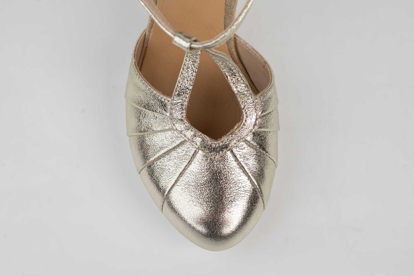 Pantofi dama piele naturala LARISA CocoS  Auriu