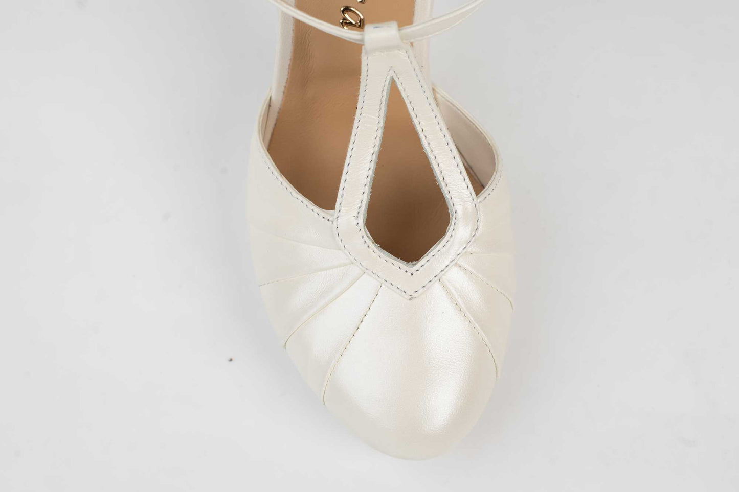 Pantofi dama piele naturala LARISA CocoS  Bej sidef