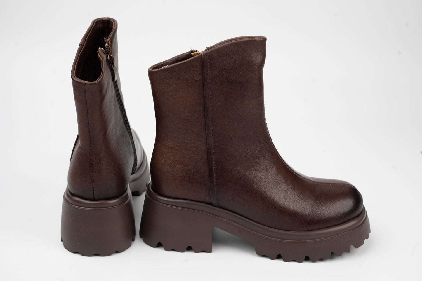 Women's genuine leather boots FRANCO GERARDO 83125 Brown