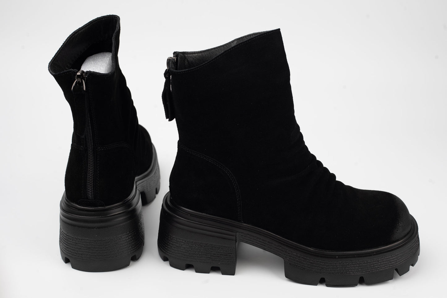 Women's boots made of genuine suede leather FRANCO GERARDO 28-3 N vel