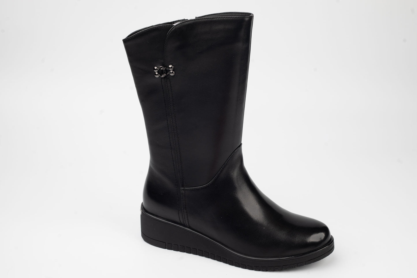 Women's genuine leather boots BETINA 732 N box 