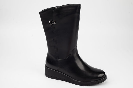 Women's genuine leather boots BETINA 732 N box 