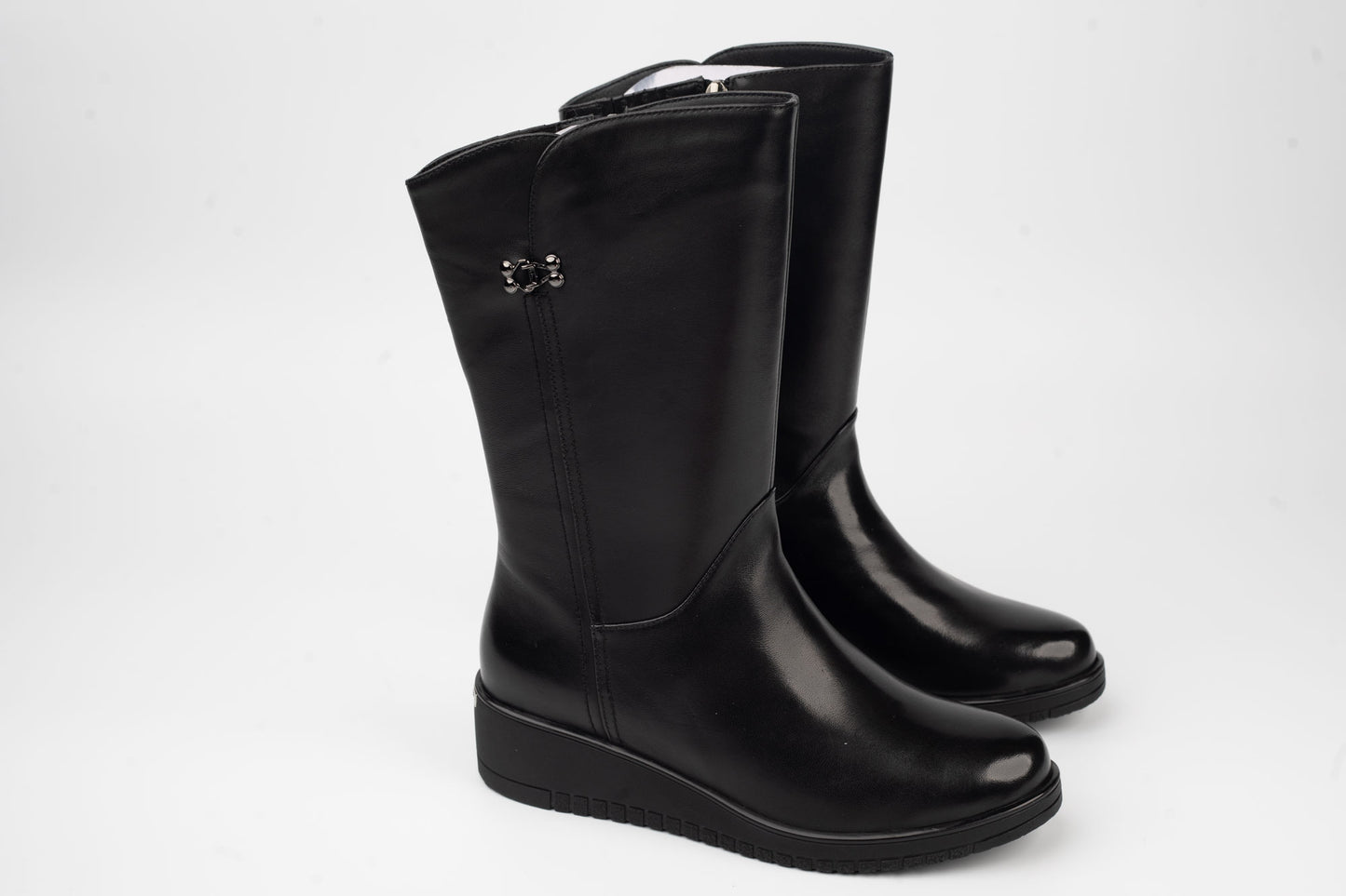 Women's genuine leather boots BETINA 732 N box 