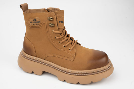 Men's genuine leather boots FILLIPO SPORT 168 Camel