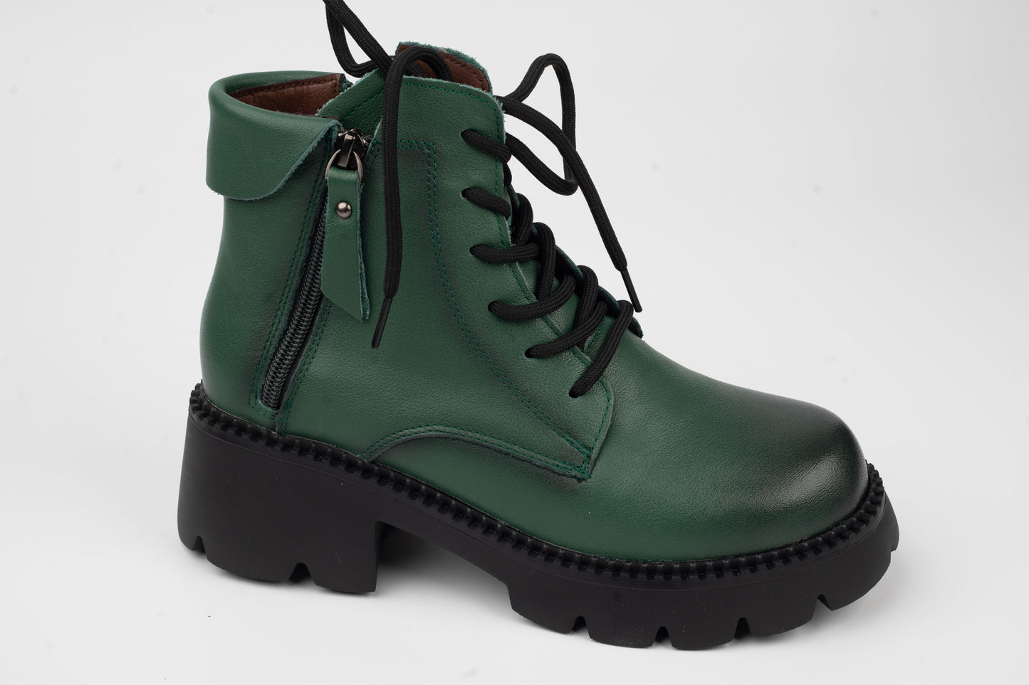 Women's genuine leather boots FRANCO GERARDO 80992 Green