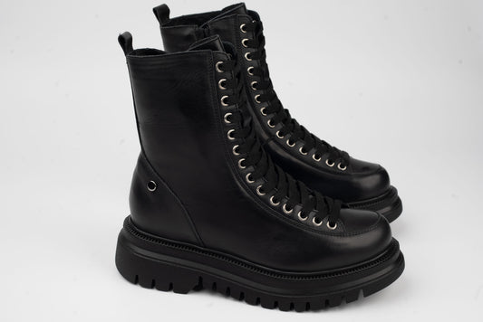 Women's boots made of genuine leather PREGO 2202 N box