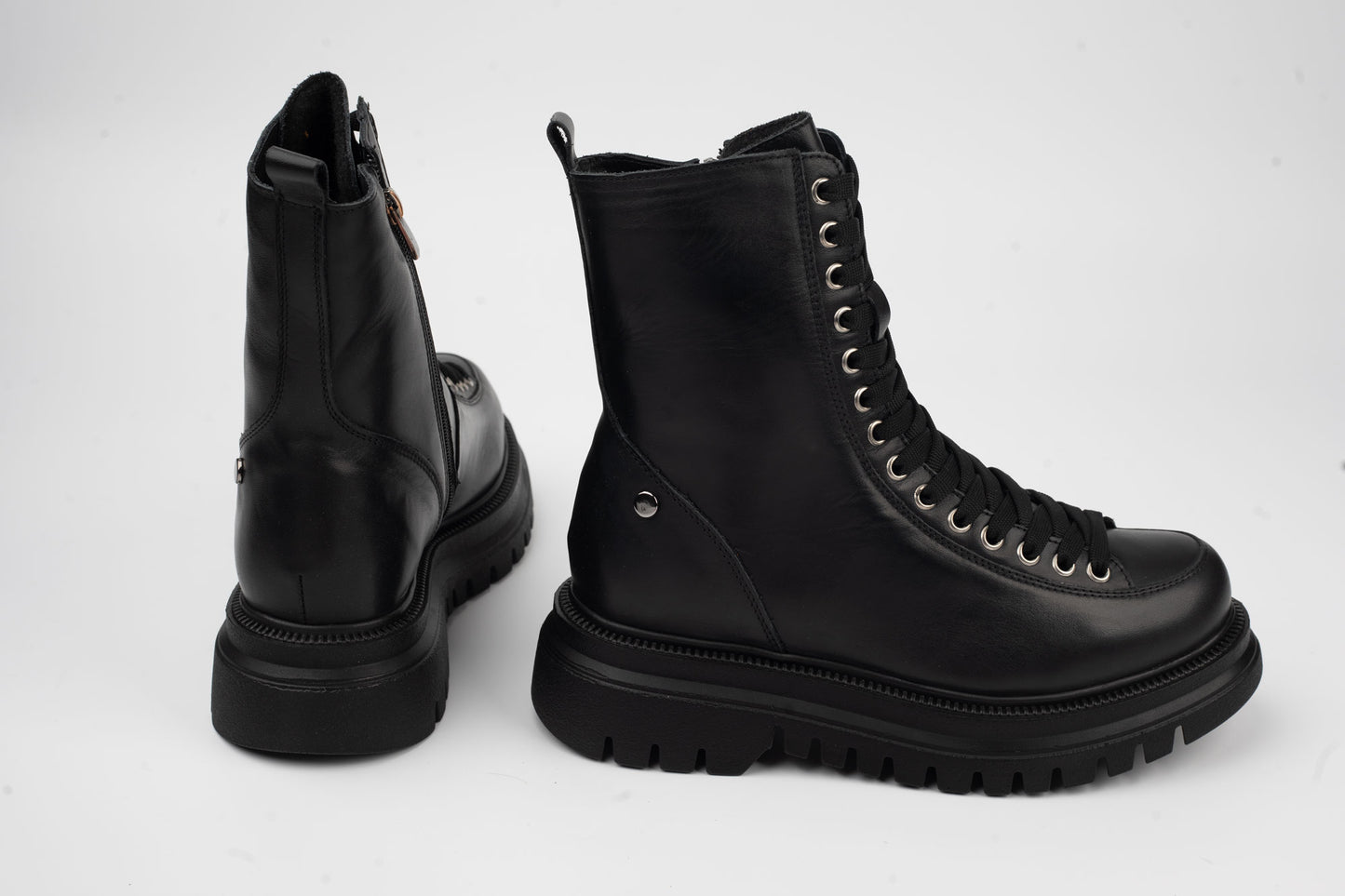 Women's boots made of genuine leather PREGO 2202 N box