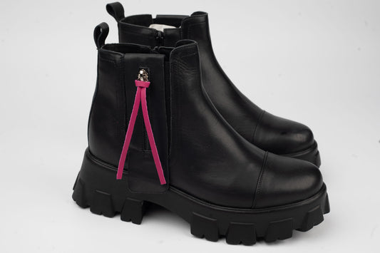 Women's genuine leather boots PREGO 2250 N box