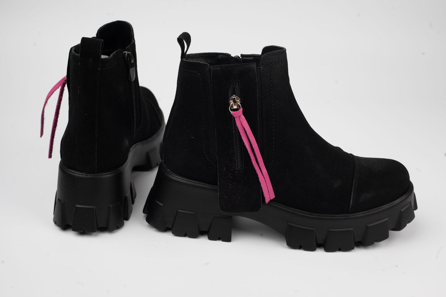 Women's boots made of genuine suede leather PREGO 2250 N vel