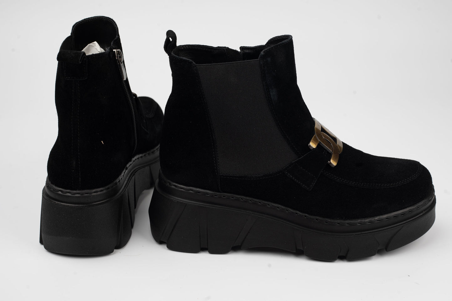 Ghete damă piele naturală întoarsă PREGO 2276 N vel