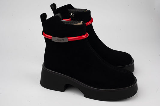 Women's boots made of genuine suede leather ANNA VIOTI 5182 N vel