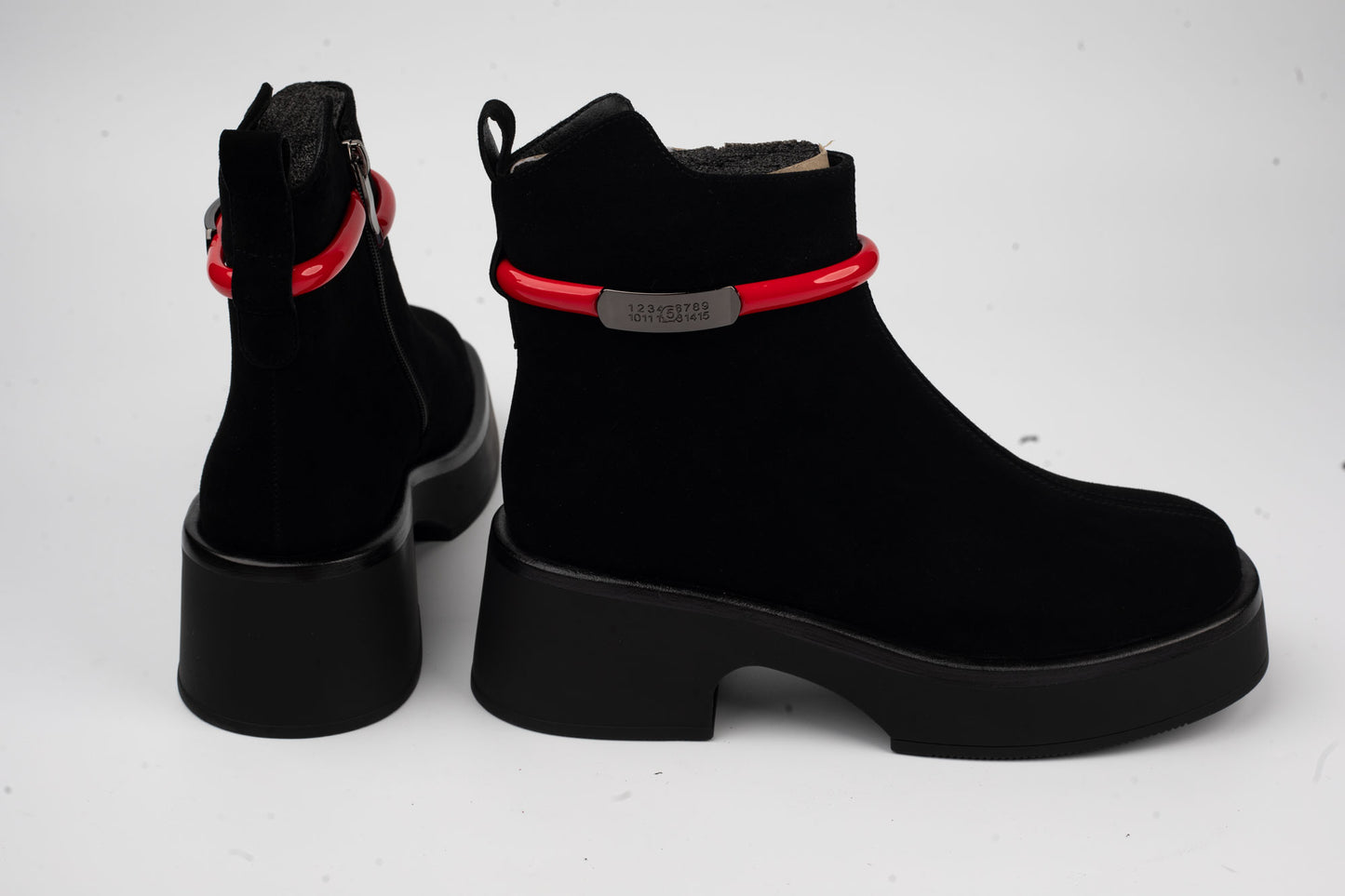 Women's boots made of genuine suede leather ANNA VIOTI 5182 N vel