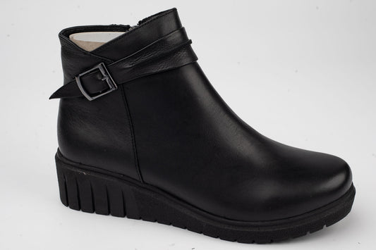 Women's boots made of genuine leather ANNA VIOTI 19016 N box