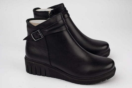 Women's boots made of genuine leather ANNA VIOTI 19016 N box