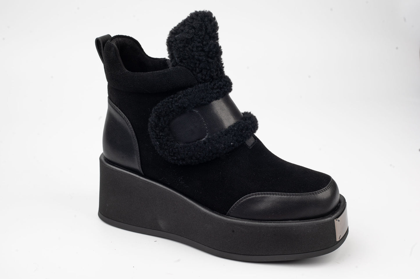 Women's boots made of genuine suede leather 355 N vel