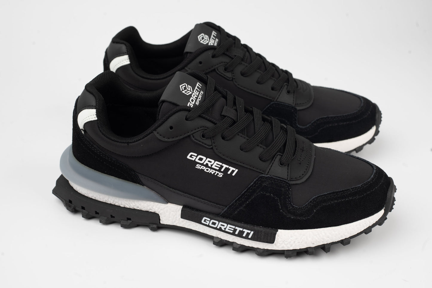 Men's sneakers genuine leather+textile GORETTI 375 N