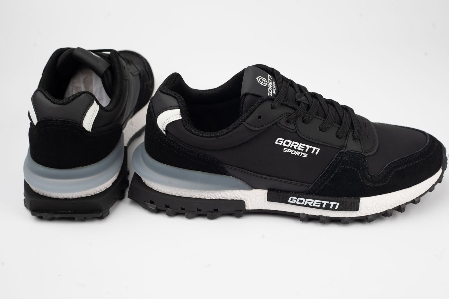 Men's sneakers genuine leather+textile GORETTI 375 N