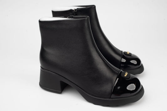 Women's genuine leather boots BETINA 53218 N