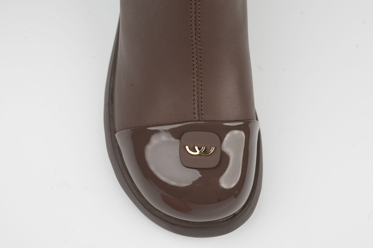 Women's genuine leather boots BETINA 53218 Khaki