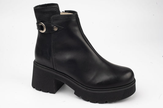 Women's boots made of genuine leather PREGO 2345 N box