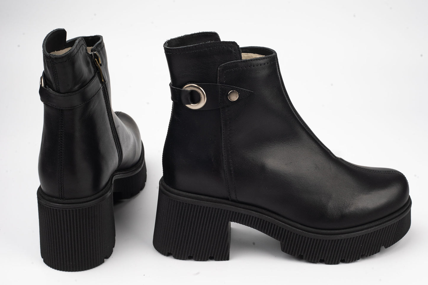 Women's boots made of genuine leather PREGO 2345 N box