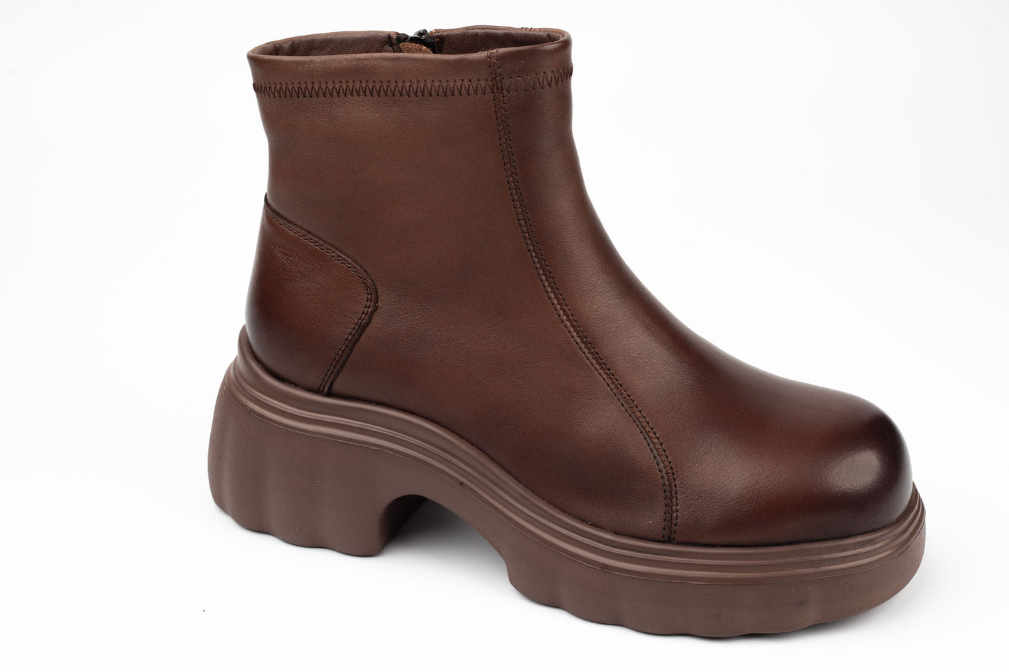 Women's genuine leather boots BELINER 8908 Brown