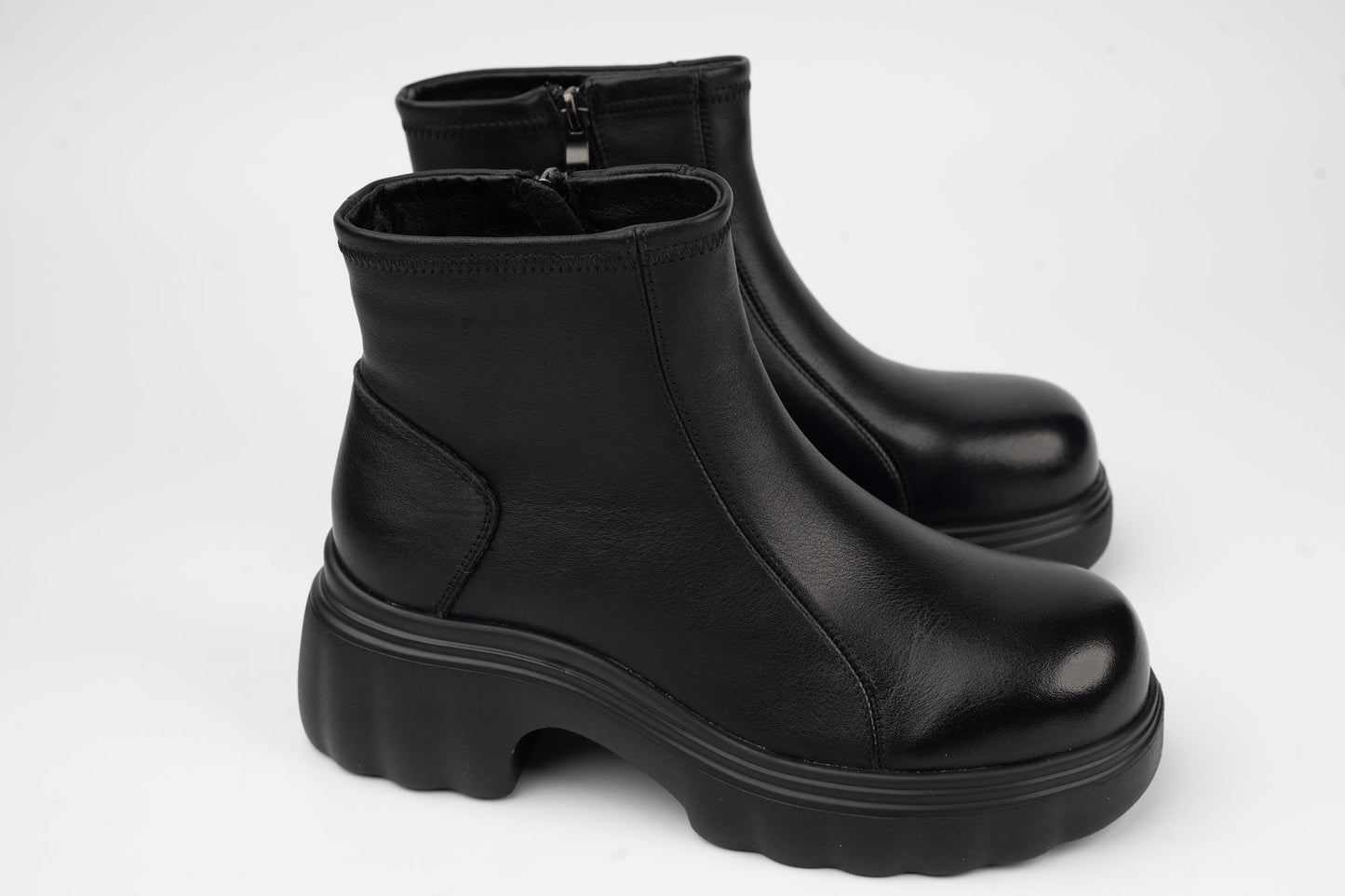 Women's genuine leather boots BELINER 8908 Black