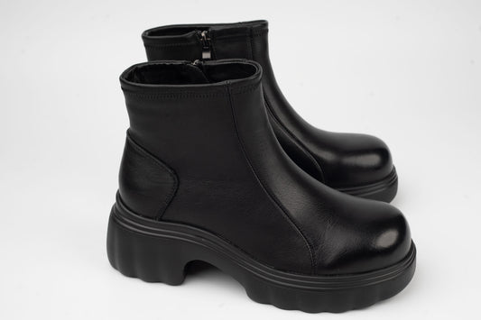 Women's genuine leather boots BELINER 8908 Black