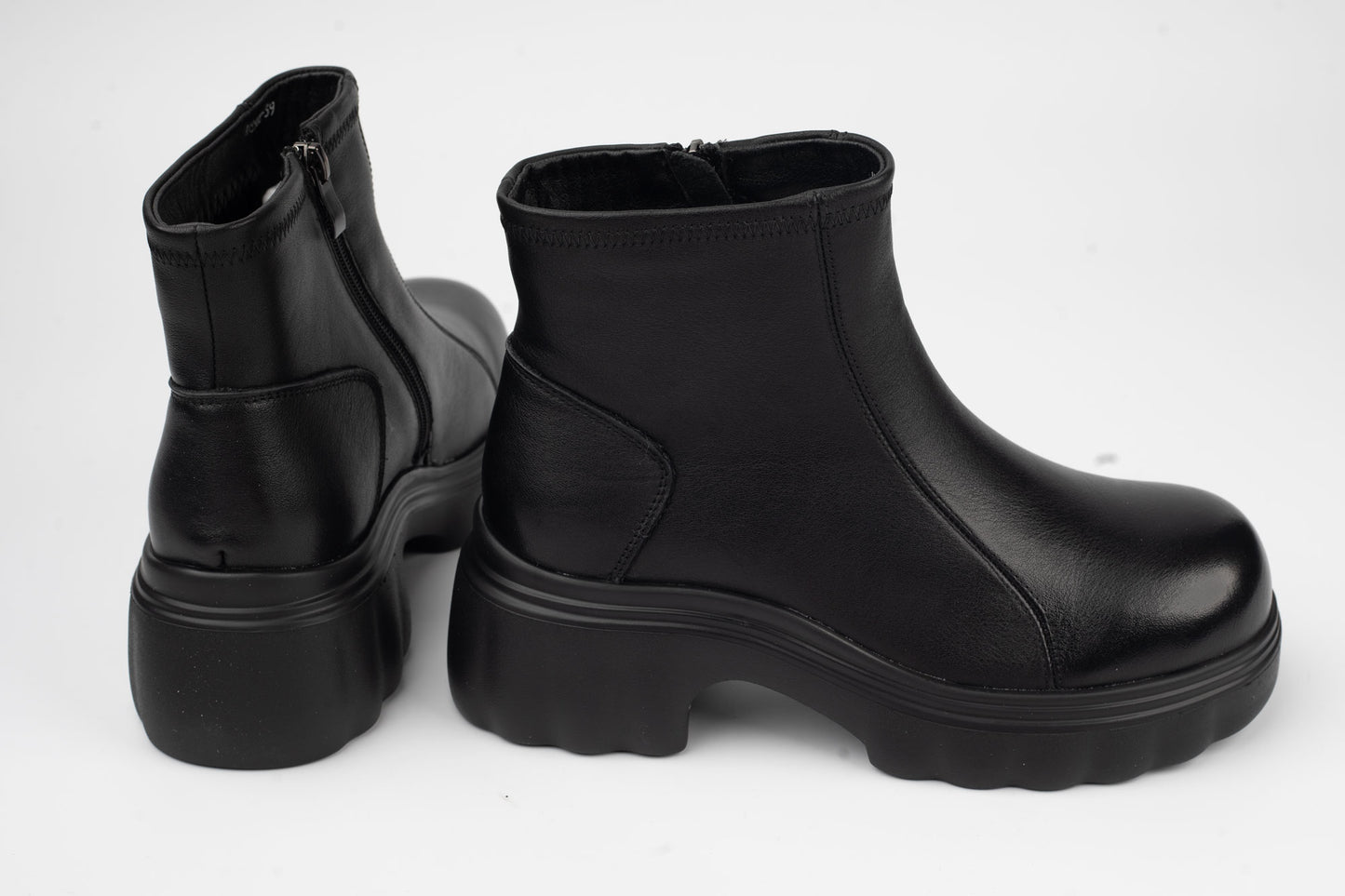 Women's genuine leather boots BELINER 8908 Black