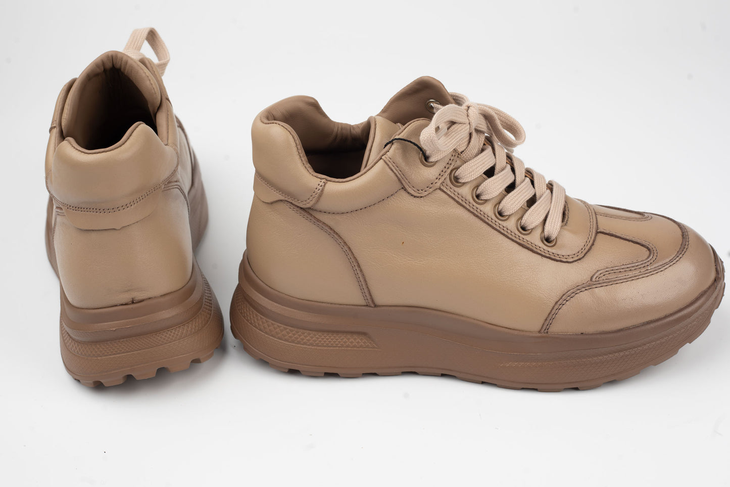 Women's genuine leather boots FRANCO GERARDO 81168 Apricot