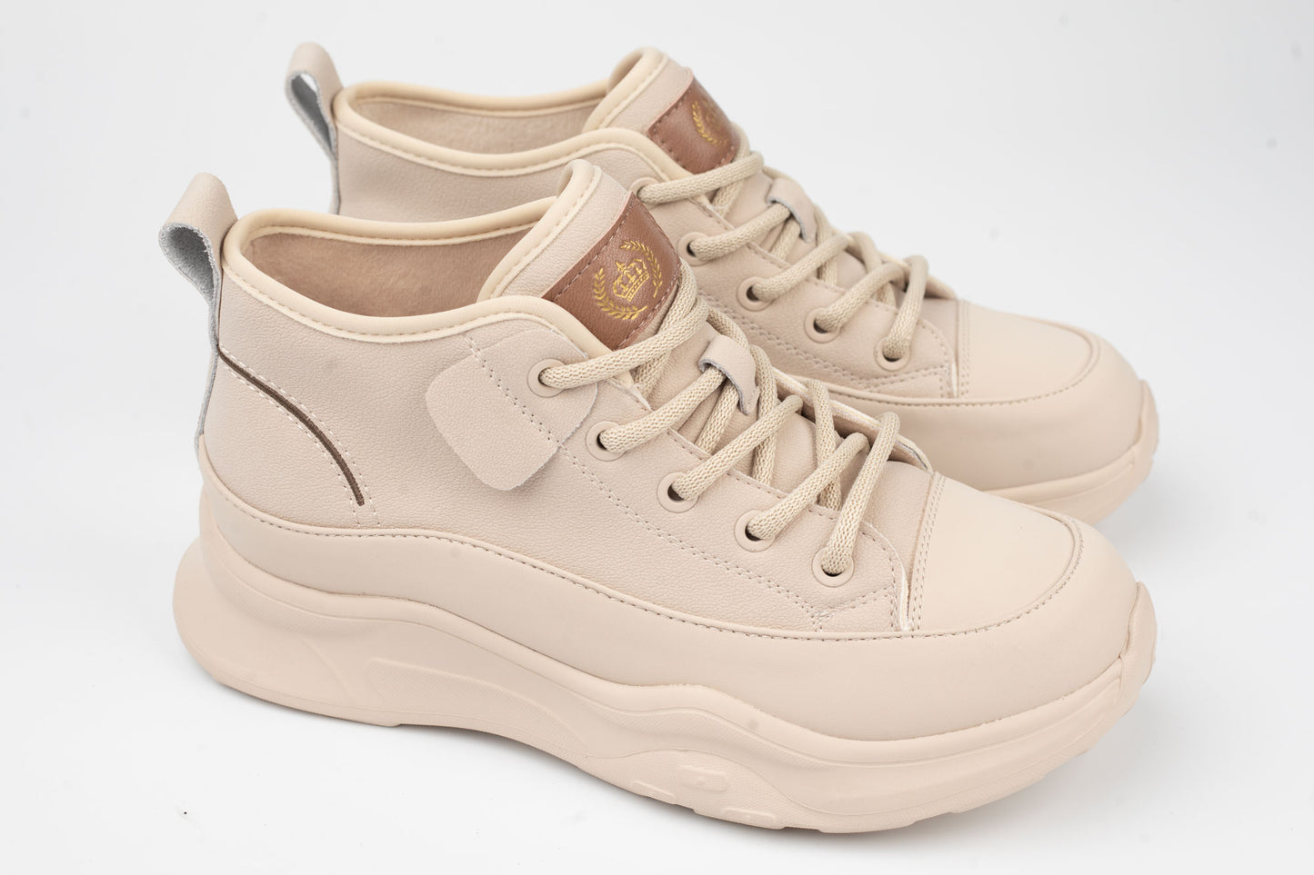 Women's genuine leather boots FRANCO GERARDO 70197 Beige