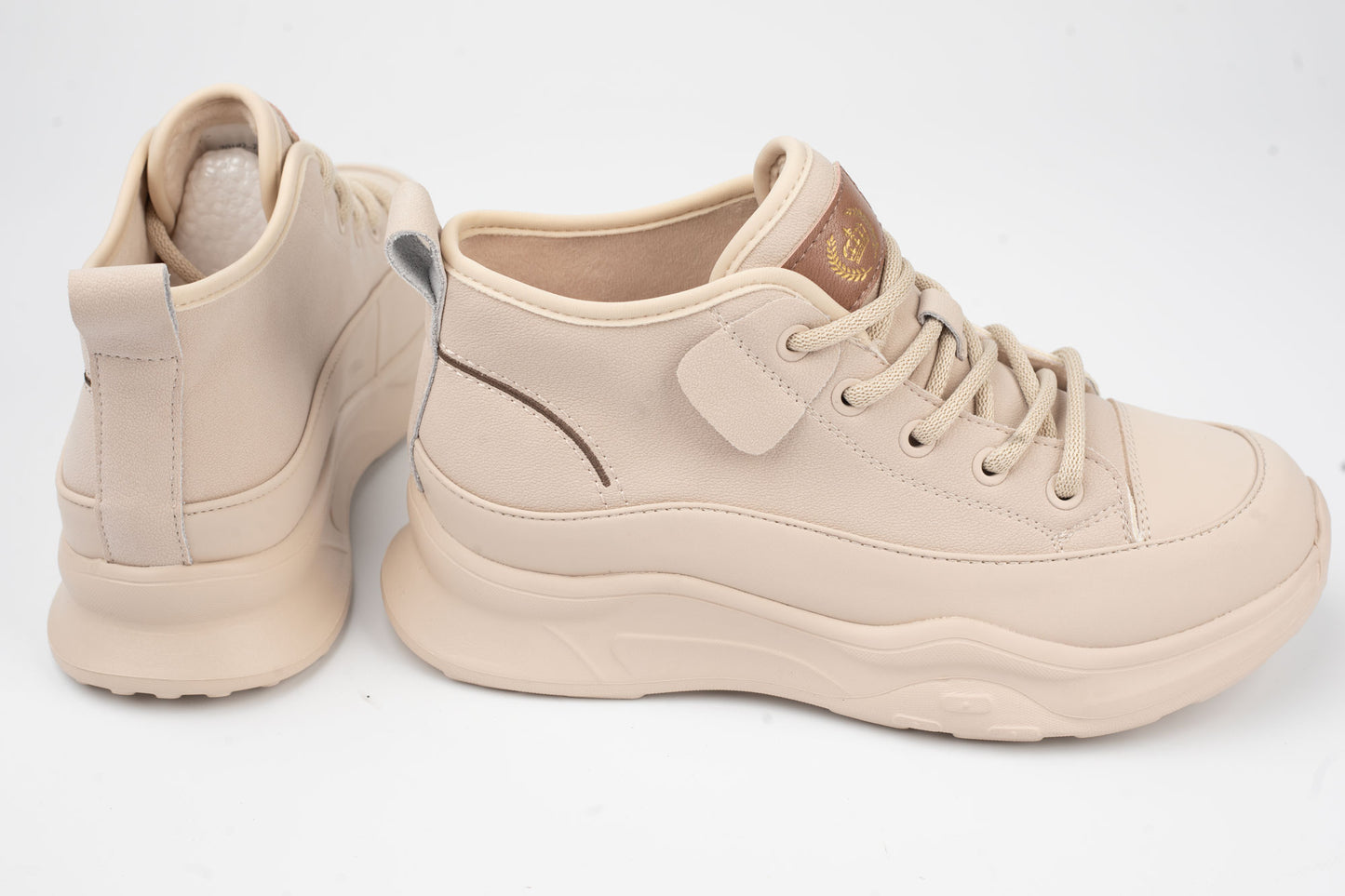 Women's genuine leather boots FRANCO GERARDO 70197 Beige