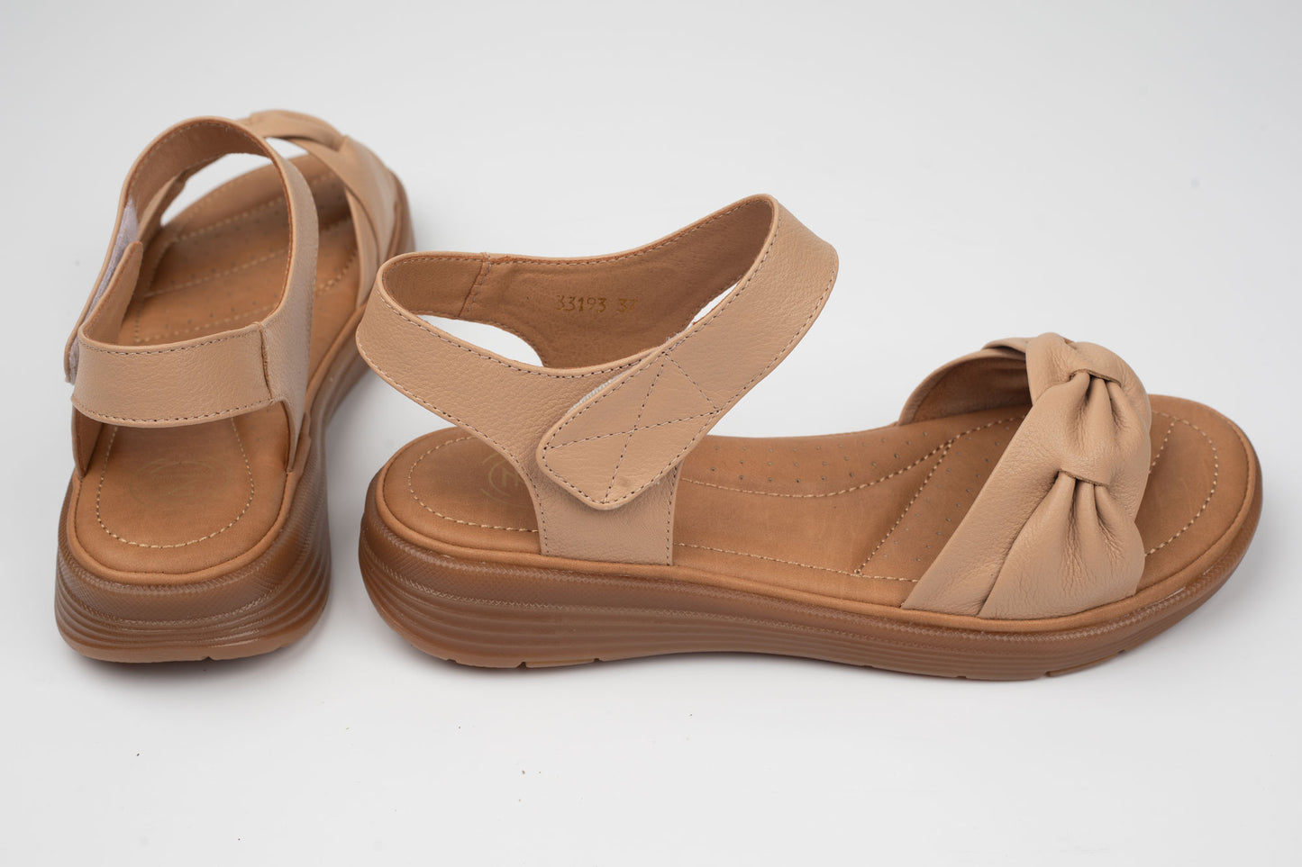 Sandale dama piele naturala FORMAZIONE 33193 Apricot