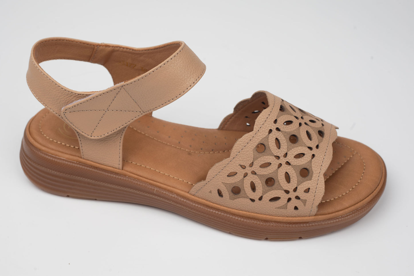Sandale damă piele naturală FORMAZIONE 33177 Apricot