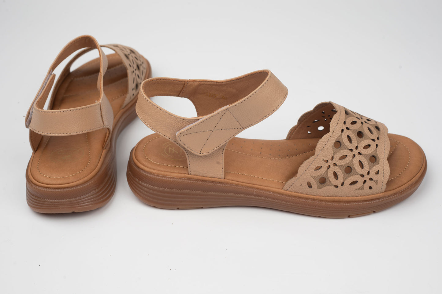 Sandale damă piele naturală FORMAZIONE 33177 Apricot