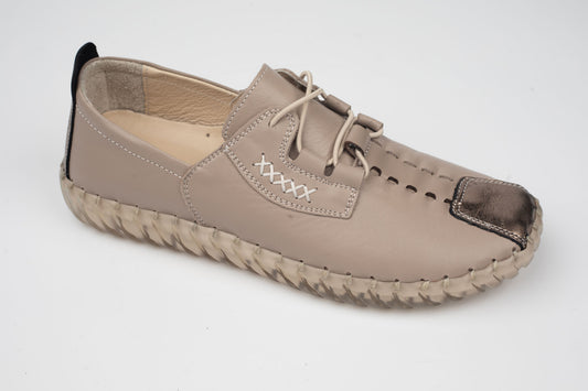 Pantofi damă piele naturală BIOFLEX 023-819 Vizon