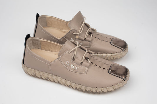 Pantofi damă piele naturală BIOFLEX 023-819 Vizon