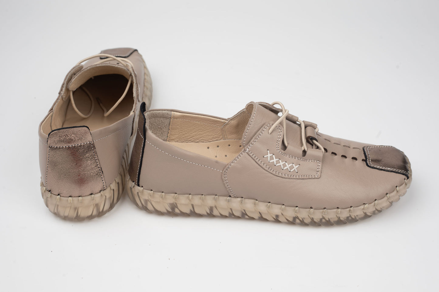 Pantofi damă piele naturală BIOFLEX 023-819 Vizon