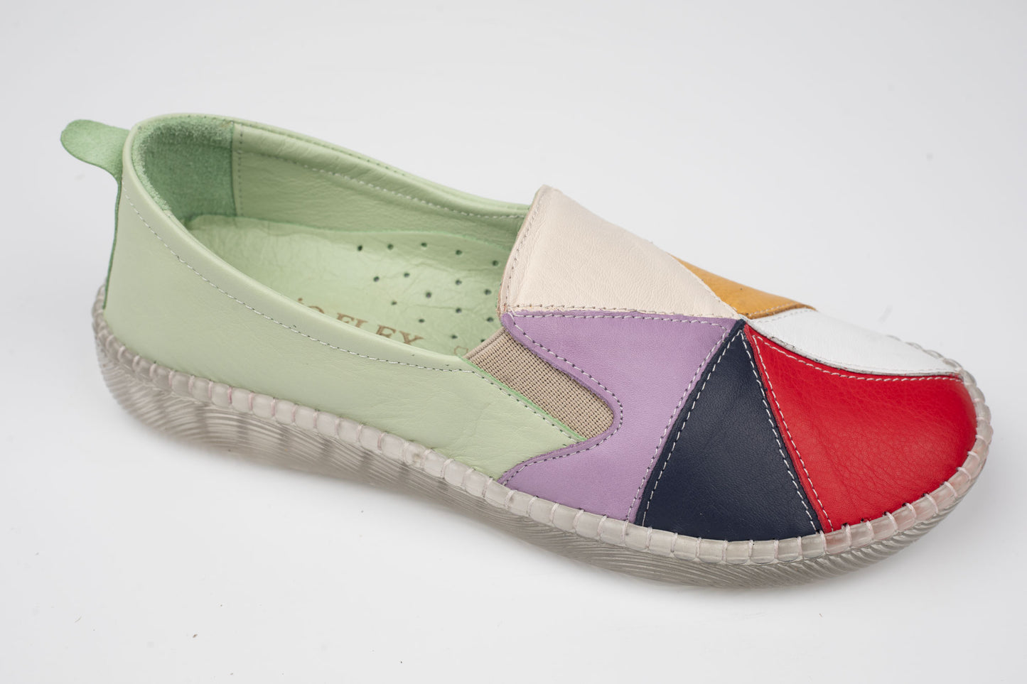 Pantofi damă piele naturală BIOFLEX 774 Verde color