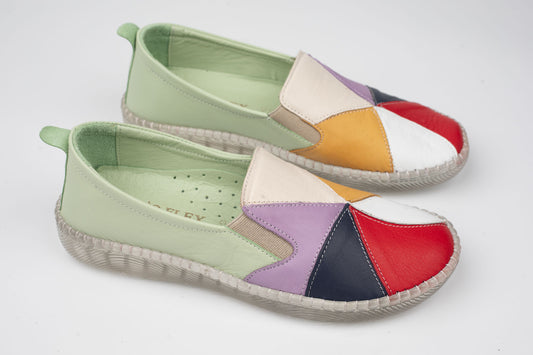 Pantofi damă piele naturală BIOFLEX 774 Verde color