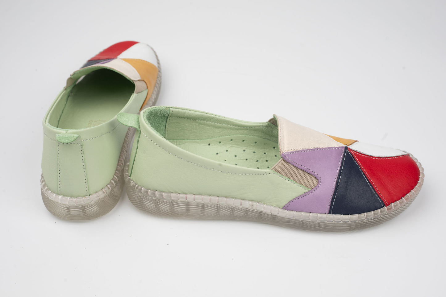 Pantofi damă piele naturală BIOFLEX 774 Verde color