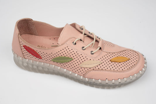 Pantofi damă piele naturală BIOFLEX 622 Roz