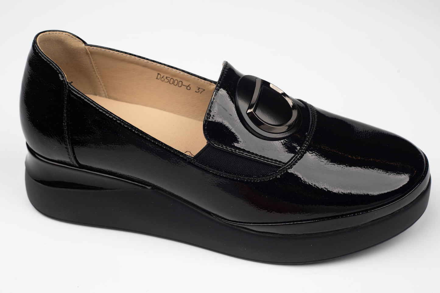 Pantofi damă piele naturală lăcuită BETINA 65000-6 N lac