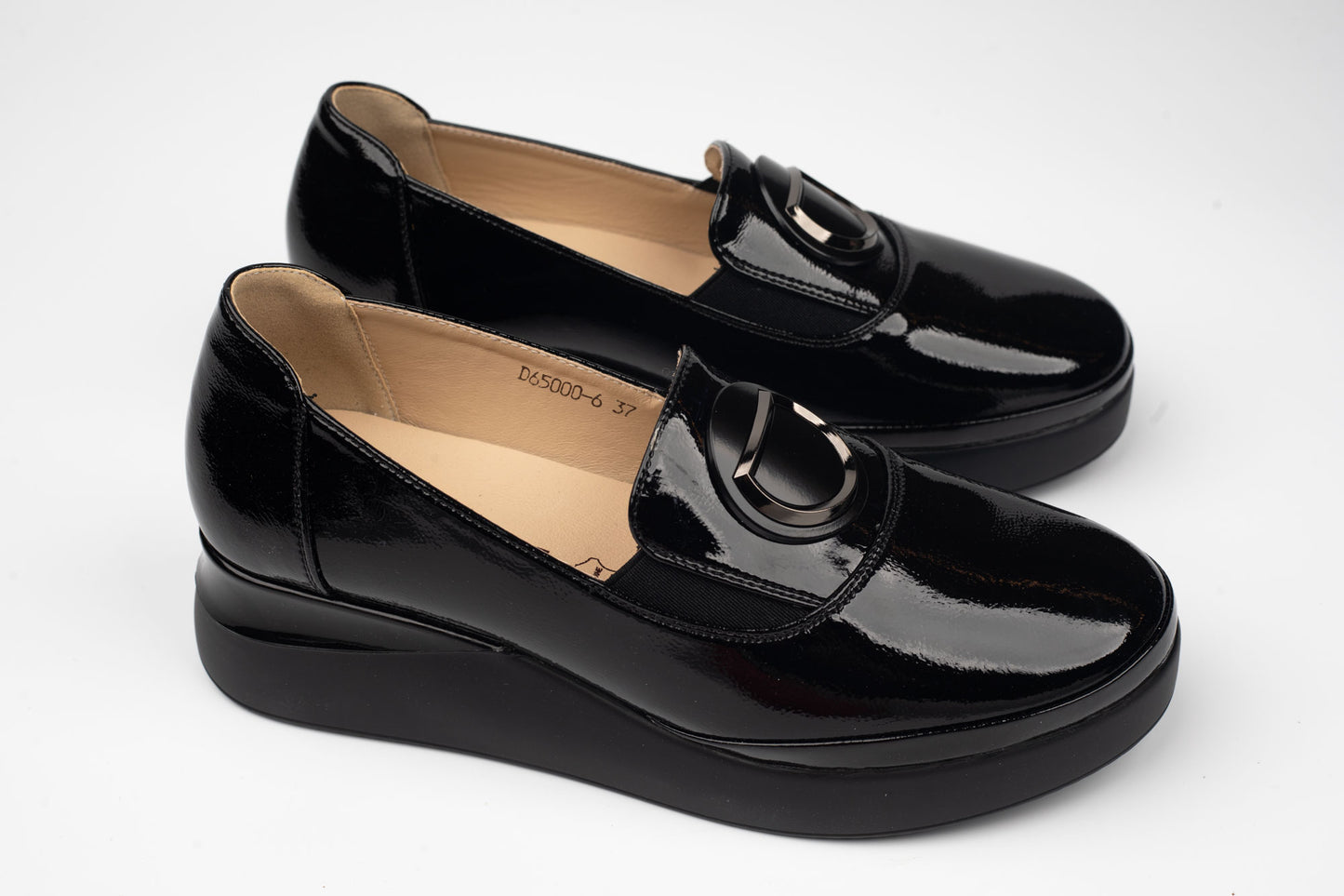 Pantofi damă piele naturală lăcuită BETINA 65000-6 N lac