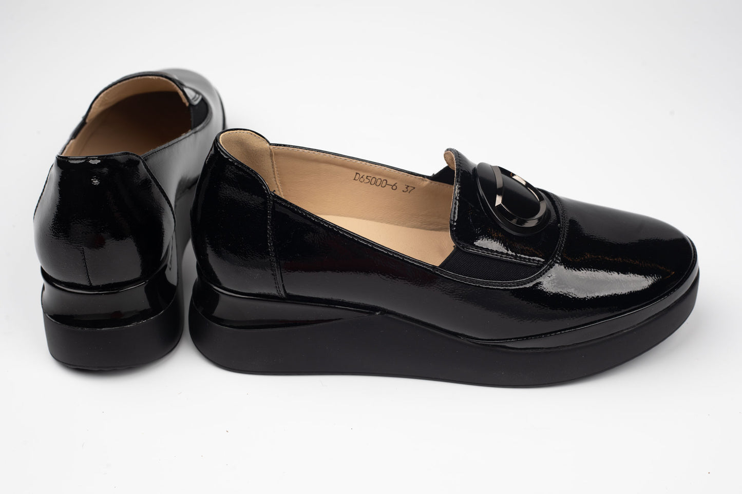 Pantofi damă piele naturală lăcuită BETINA 65000-6 N lac