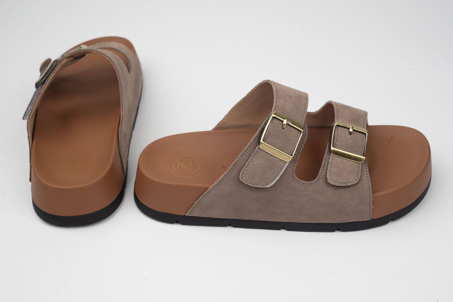 Saboți damă piele naturală FORMAZIONE 2558 Grey
