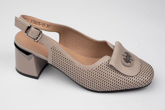 Pantofi damă piele naturală BETINA 32605 Taupe
